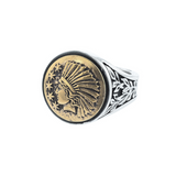 Liberty Headdress Signet Ring