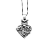 Engraved Baroque Heart Locket