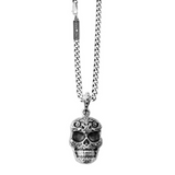 Carved Baroque Skull Pendant