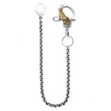 Infinity Link Wallet Chain with Gold Alloy Wing Motif