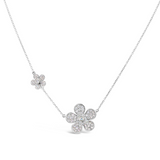 Minuette 18kt Gold Flower Necklace with Diamonds