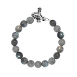 10mm Labradorite Bracelet with Toggle Clasp