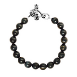 10mm Blue Tiger Eye Bracelet with Toggle Clasp