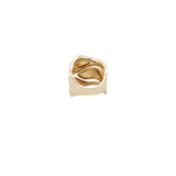 Wave Ring with Diamonds