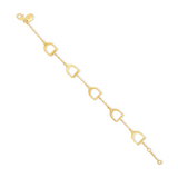 Staffe 18kt Yellow Gold Bracelet with Diamonds