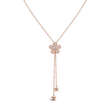 Minuette 18kt Gold Flower Necklace with Diamonds